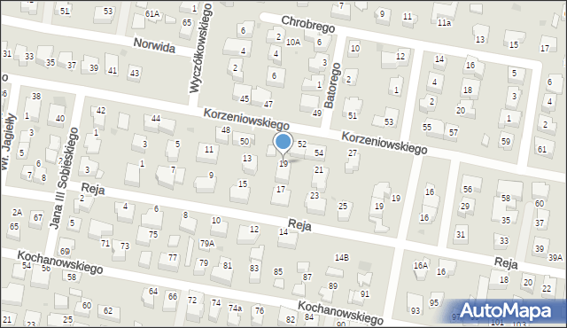 Pruszcz Gdański, Reja Mikołaja, 19, mapa Pruszcz Gdański