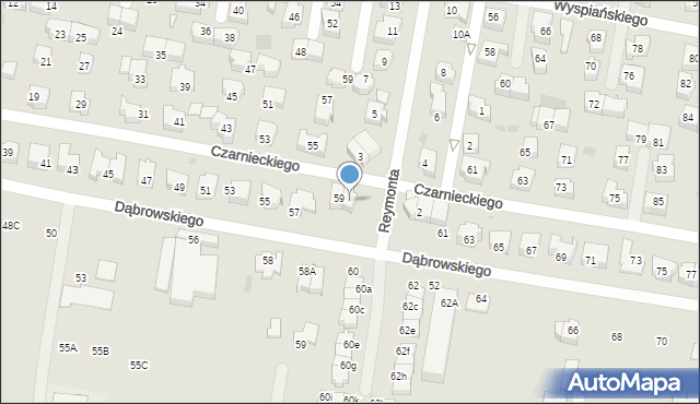 Pruszcz Gdański, Reymonta Władysława, 1, mapa Pruszcz Gdański