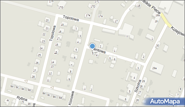 Przemków, Rentowa, 3, mapa Przemków