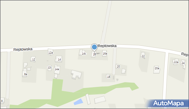 Ptakowice, Reptowska, 16, mapa Ptakowice