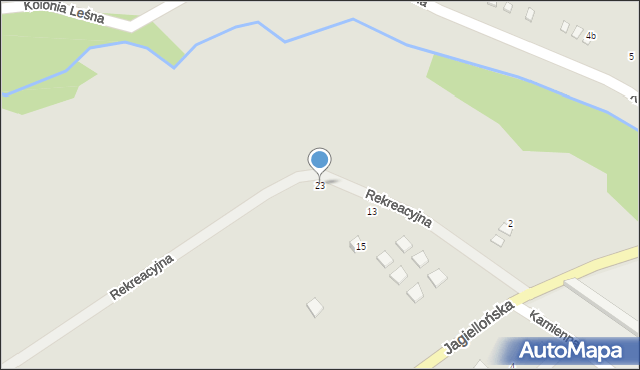 Radków, Rekreacyjna, 23, mapa Radków