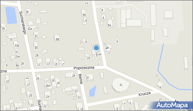 Radomsko, Reja Mikołaja, 3, mapa Radomsko