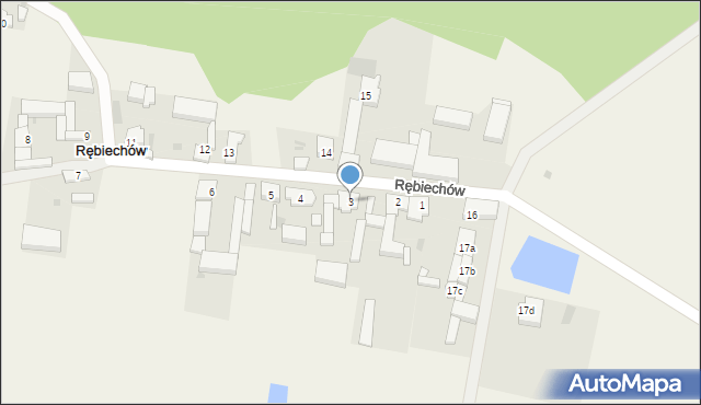 Rębiechów, Rębiechów, 3, mapa Rębiechów