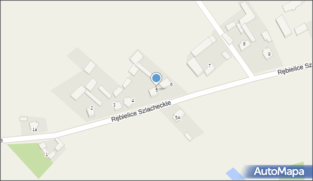 Rębielice Szlacheckie, Rębielice Szlacheckie, 5, mapa Rębielice Szlacheckie