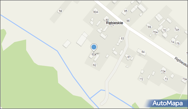 Rębieskie, Rębieskie, 61a, mapa Rębieskie