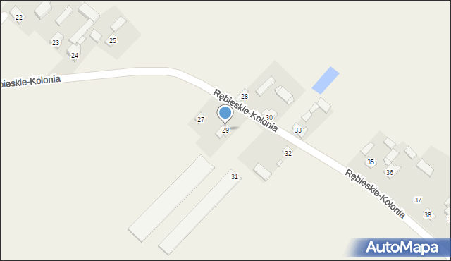 Rębieskie-Kolonia, Rębieskie-Kolonia, 29, mapa Rębieskie-Kolonia