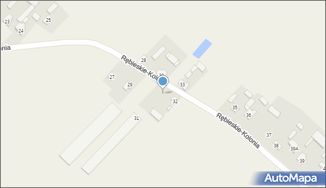 Rębieskie-Kolonia, Rębieskie-Kolonia, 31, mapa Rębieskie-Kolonia