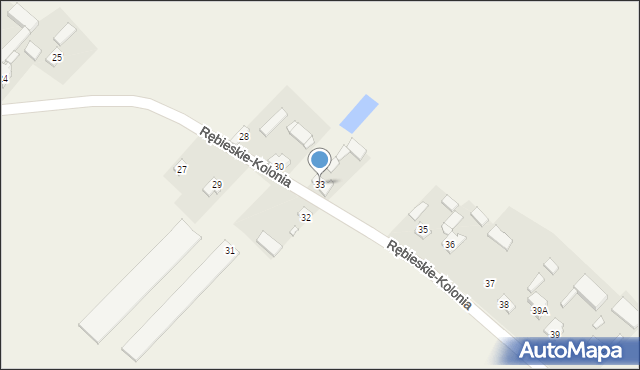 Rębieskie-Kolonia, Rębieskie-Kolonia, 33, mapa Rębieskie-Kolonia