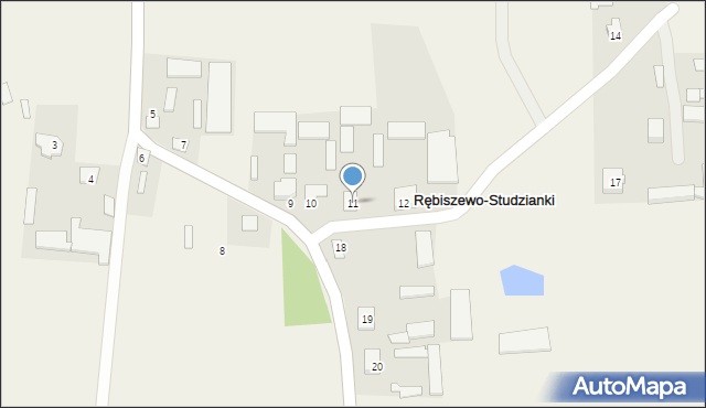 Rębiszewo-Studzianki, Rębiszewo-Studzianki, 11, mapa Rębiszewo-Studzianki