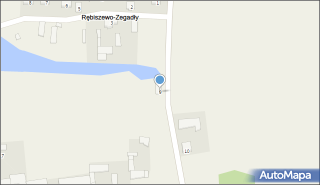 Rębiszewo-Zegadły, Rębiszewo-Zegadły, 9, mapa Rębiszewo-Zegadły