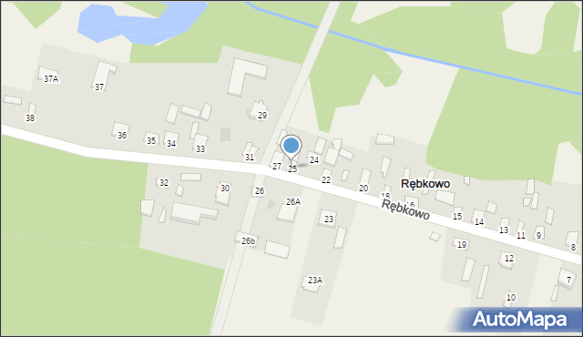 Rębkowo, Rębkowo, 25, mapa Rębkowo