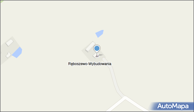 Ręboszewo, Ręboszewo, 44, mapa Ręboszewo