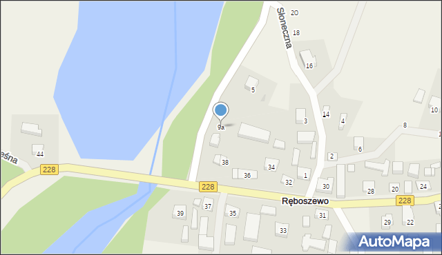 Ręboszewo, Ręboszewo, 9a, mapa Ręboszewo