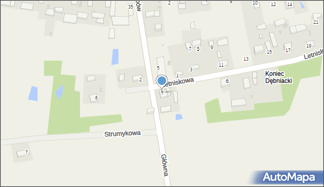 Rębów, Rębów, 71, mapa Rębów