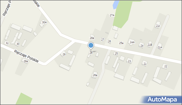 Ręczaje Polskie, Ręczaje Polskie, 28, mapa Ręczaje Polskie