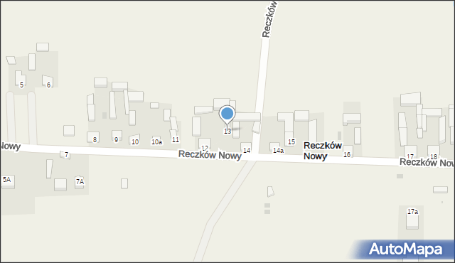 Reczków Nowy, Reczków Nowy, 13, mapa Reczków Nowy