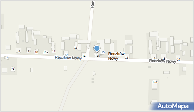 Reczków Nowy, Reczków Nowy, 14a, mapa Reczków Nowy