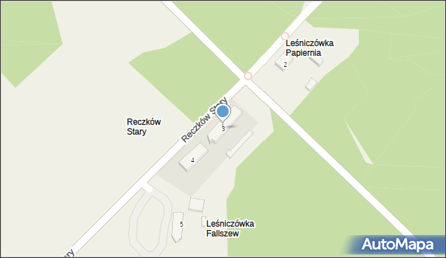 Reczków Stary, Reczków Stary, 3, mapa Reczków Stary