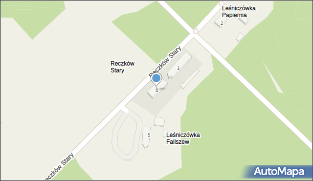 Reczków Stary, Reczków Stary, 4, mapa Reczków Stary