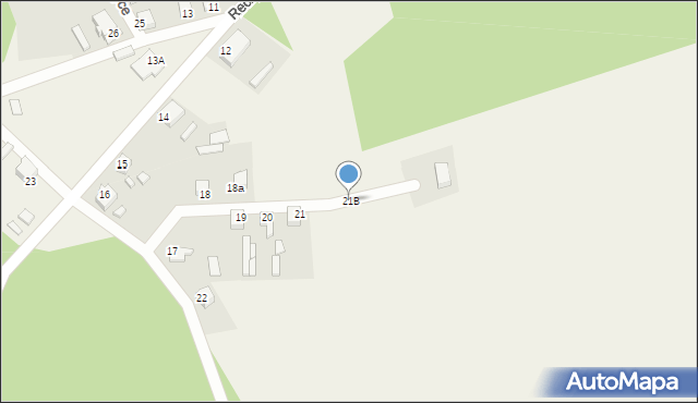 Reczyce, Reczyce, 21B, mapa Reczyce
