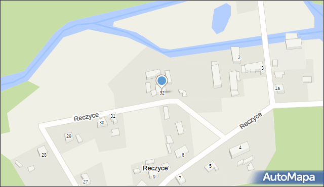 Reczyce, Reczyce, 32, mapa Reczyce