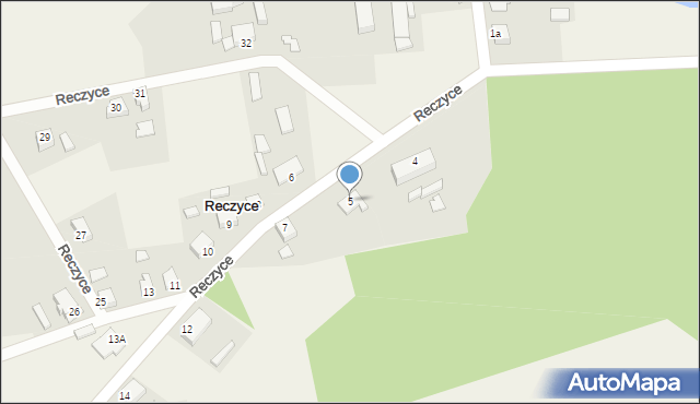 Reczyce, Reczyce, 5, mapa Reczyce