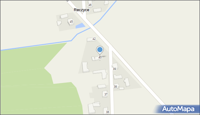 Reczyce, Reczyce, 40, mapa Reczyce