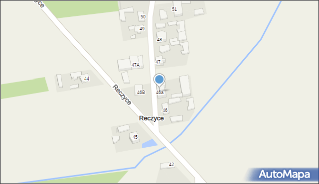 Reczyce, Reczyce, 46a, mapa Reczyce