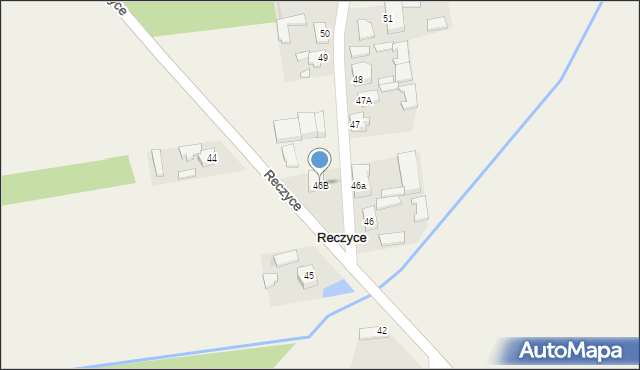 Reczyce, Reczyce, 46B, mapa Reczyce