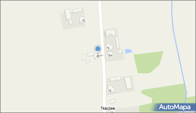 Reczyce, Reczyce, 80, mapa Reczyce