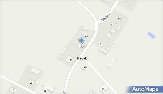 Redaki, Redaki, 31, mapa Redaki