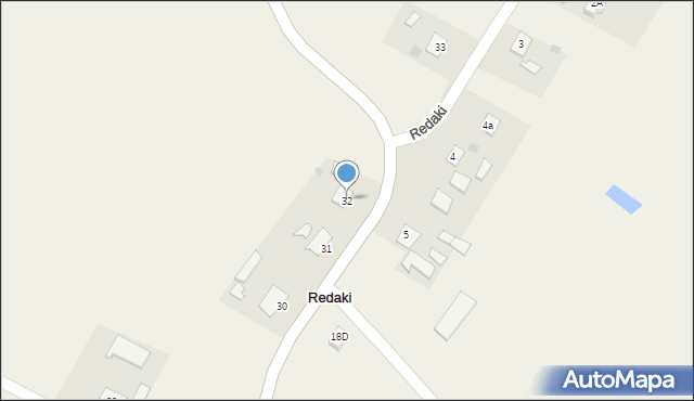 Redaki, Redaki, 32, mapa Redaki