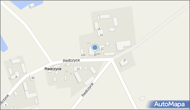 Redczyce, Redczyce, 10, mapa Redczyce