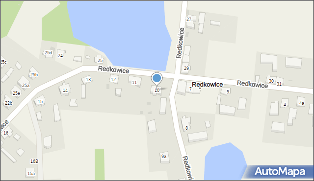 Redkowice, Redkowice, 10, mapa Redkowice