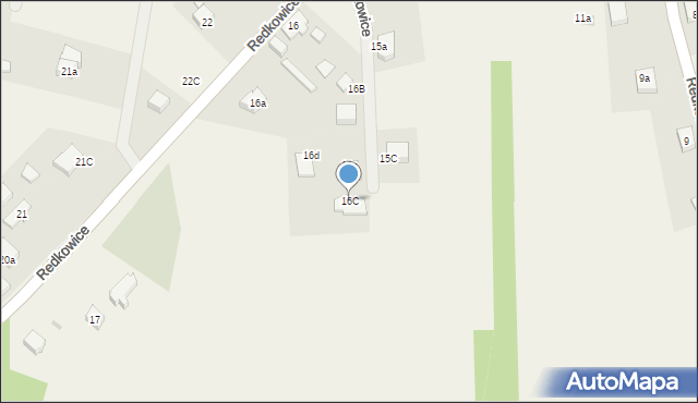 Redkowice, Redkowice, 16C, mapa Redkowice