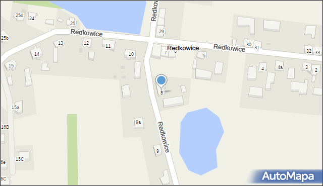 Redkowice, Redkowice, 8, mapa Redkowice