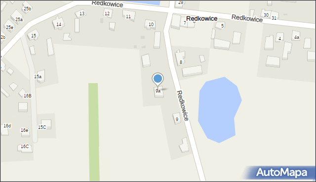 Redkowice, Redkowice, 9a, mapa Redkowice