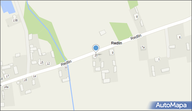 Redlin, Redlin, 10, mapa Redlin