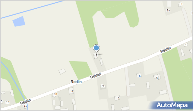 Redlin, Redlin, 8, mapa Redlin