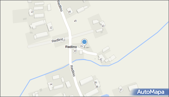 Redlino, Redlino, 41A, mapa Redlino