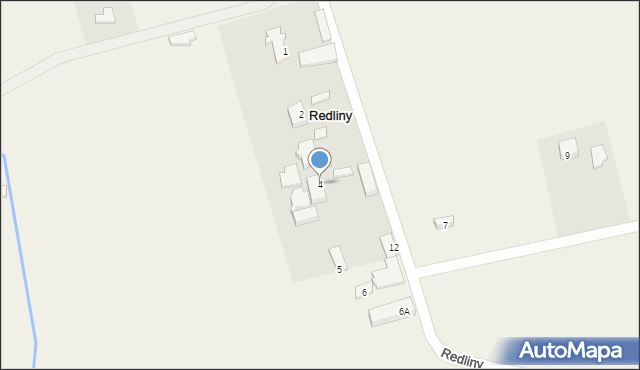 Redliny, Redliny, 4, mapa Redliny