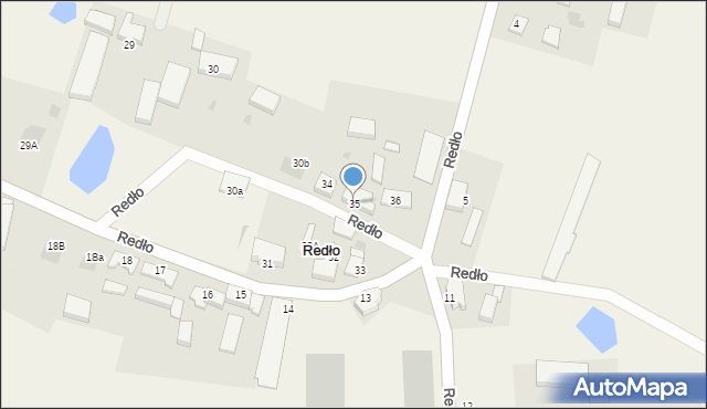 Redło, Redło, 35, mapa Redło