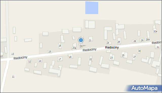 Redociny, Redociny, 20, mapa Redociny