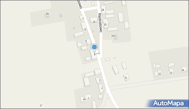 Redostowo, Redostowo, 4, mapa Redostowo