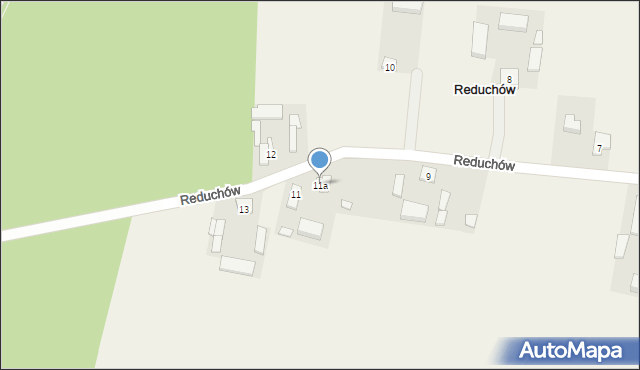 Reduchów, Reduchów, 11a, mapa Reduchów