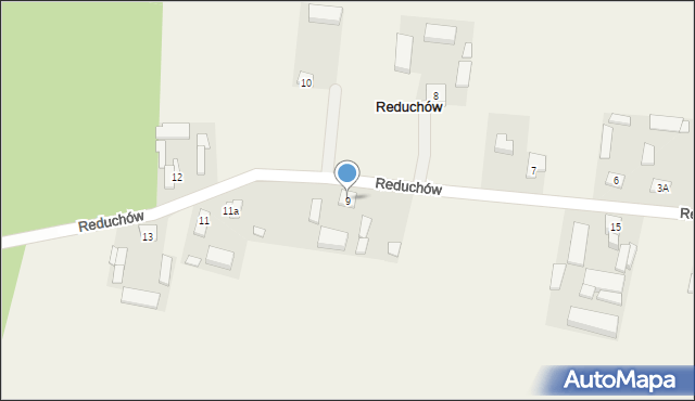 Reduchów, Reduchów, 9, mapa Reduchów