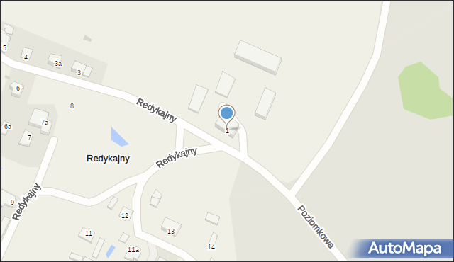 Redykajny, Redykajny, 1, mapa Redykajny