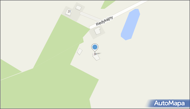 Redykajny, Redykajny, 19, mapa Redykajny