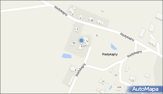 Redykajny, Redykajny, 7, mapa Redykajny