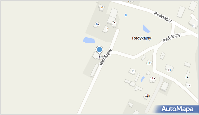 Redykajny, Redykajny, 9, mapa Redykajny